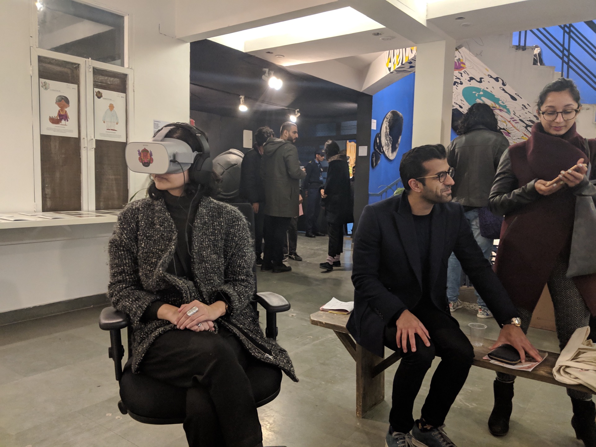 On display at The Irregulars Art Fair, Delhi. Yes, the food is just as good in VR