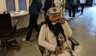 On display at The Irregulars Art Fair, Delhi. Yes, the food is just as good in VR