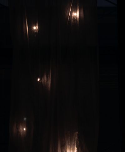curtain in the morning