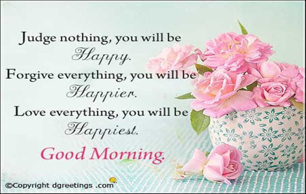 Good morning message