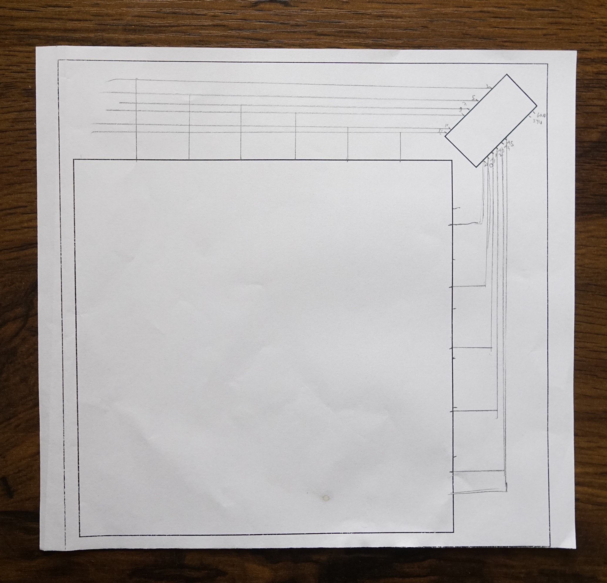 plans printed on paper