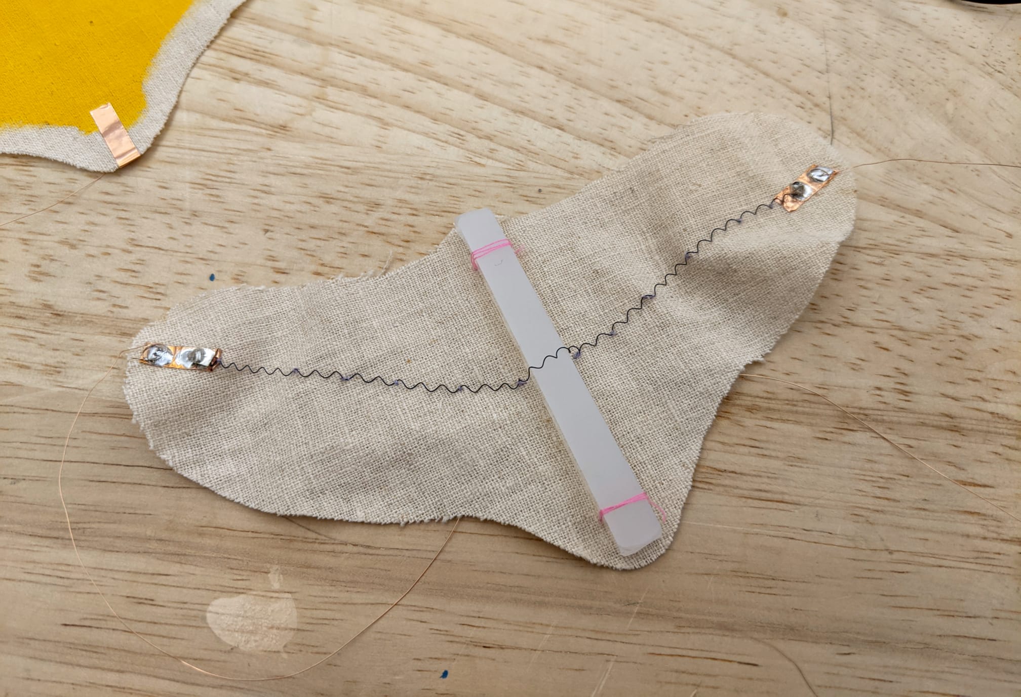 Attaching the SMA wire